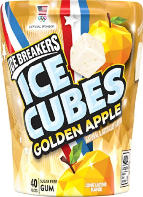 Ice Breakers Ice Cubes Golden Apple Flavored Gum Bottle Pack - EA - Image 2
