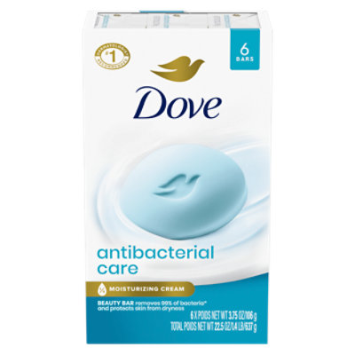 Dove Antibacterial Care & Protect Bar Soap - 6-3.75 OZ - Image 3