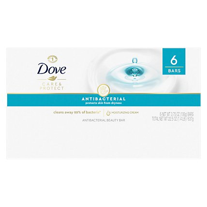 Dove Antibacterial Care & Protect Bar Soap - 6-3.75 OZ - Image 5