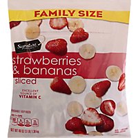 Signature Select Strawberries & Bananas Sliced Family Size - 48 OZ - Image 2