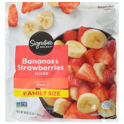Signature SELECT Sliced Strawberries And Bananas Family Size - 48 Oz - Image 1