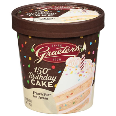 Graeter's Birthday Cake Handcrafted French Pot Ice Cream - 16 FZ - Image 2