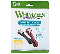 Whimzees Natural Dog Dental Treats Medium - 7 CT