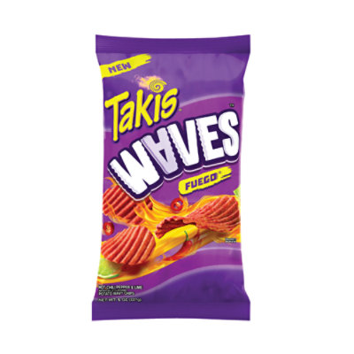 Takis Fuego Waves Hot Chili Pepper & Lime Wavy Potato Chips, 12.5 oz - Food  4 Less