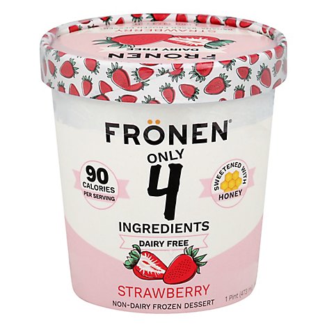 Fronen Ice Cream Strawberry Non Dairy - 16 OZ