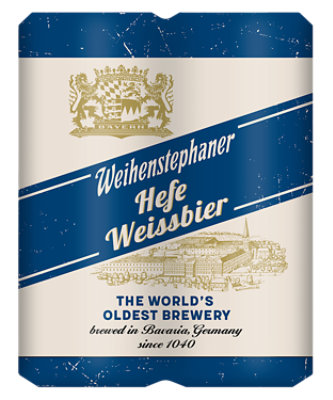 Weihenstephaner Hefeweissbier Wheat Ale In Cans - 4-16.9 Fl. Oz. - Image 1