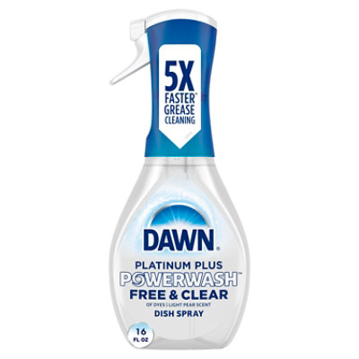 Dawn Free & Clear Pear Scent Powerwash Dish Spray Dish Soap - 16 Oz