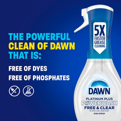 Dawn Free & Clear Pear Scent Powerwash Dish Spray Dish Soap - 16 Oz - Image 6