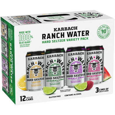 Karbach Ranch Water Hard Seltzer Variety Pack Cans - 12-12 Fl. Oz. - Image 1