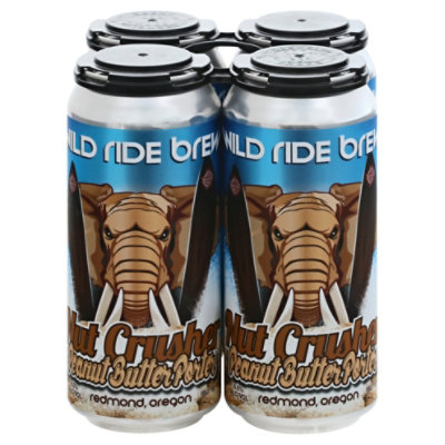 Wild Ride Nut Crusher Peanut Butter Porter Can - 4-16 FZ - Image 3