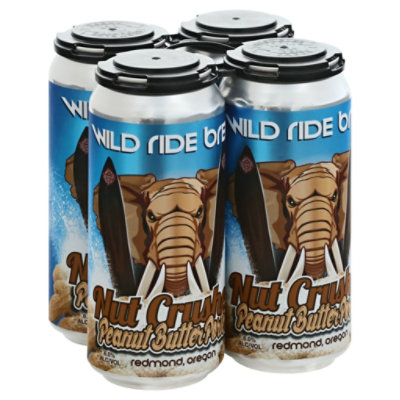 Wild Ride Nut Crusher Peanut Butter Porter In Bottles - 6-12 Fl
