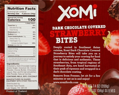 Xomi Chocolate Strawberry Bites - 7.4 OZ - Image 6