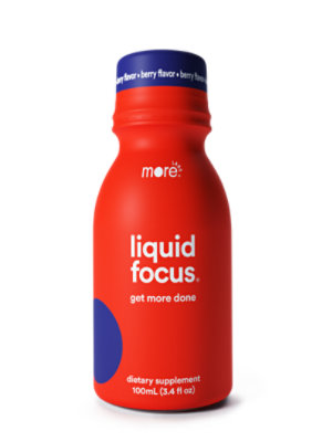 More Labs Liquid Focus Supplement Energy Shot Berry - Each
