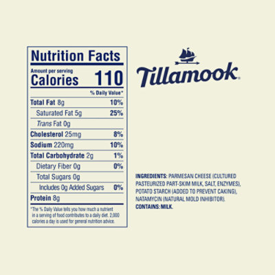 Tillamook Farmstyle Fine Cut Parmesan Shredded Cheese - 5.5 Oz - Image 6