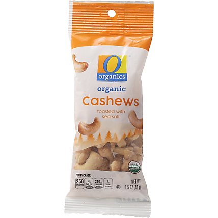 O Organics Cashew Roasted W/sea Salt - 1.5 OZ - Image 2