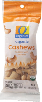 O Organics Cashew Roasted W/sea Salt - 1.5 OZ