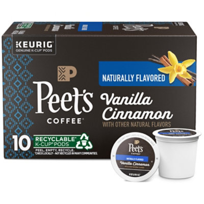 Peet's Coffee Vanilla Cinnamon K Cup Pods - 10 Count