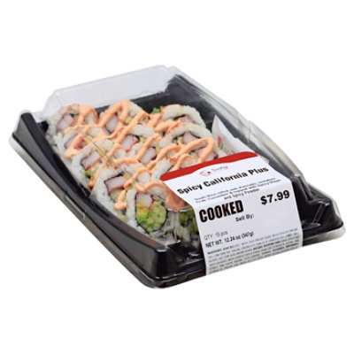 Fujisan Okami Spicy Surimi Roll Sushi - 6 Piece, Freshly Made Sushi