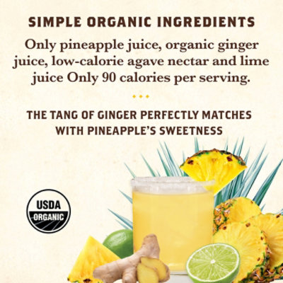 Tres Agaves Organic Pineapple Ginger Margarita Mix Bottle - 1 Liter - Image 3