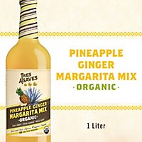Tres Agaves Organic Pineapple Ginger Margarita Mix Bottle - 1 Liter - Image 1