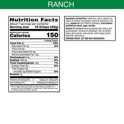 Club Crisps Ranch Baked Snacks - 7.1 Oz - Image 2