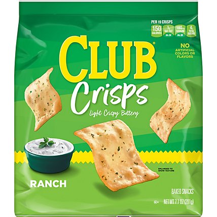 Club Cracker Crisps Baked Snacks Ranch - 7.1 Oz - Image 5
