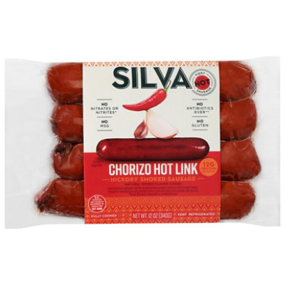 Silva Sausage Chorizo Hot Link - 12 OZ - Image 1