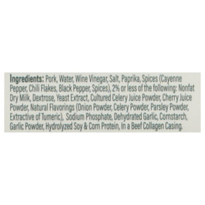 Silva Sausage Chorizo Hot Link - 12 OZ - Image 3