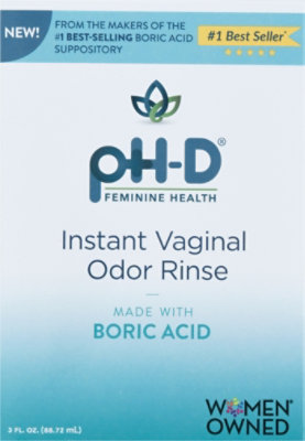 Ph-d Instant Vaginal Odor Rinse With Boric Acid - 3 FZ - Image 2