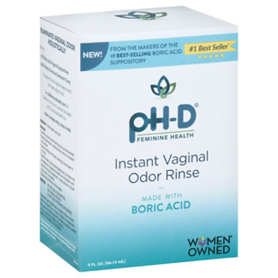 Ph-d Instant Vaginal Odor Rinse With Boric Acid - 3 FZ - Image 1