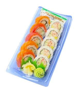 ZENSHI Duo Combo Rainbow & Crunchy Ca Roll - 9.12 Oz - Image 1