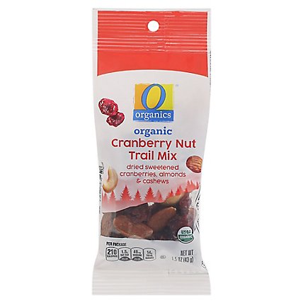 O Organics Trail Mix Cranberry Nut - 1.5 OZ - Image 3