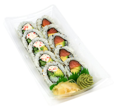 ZENSHI Duo Combo Salmon Avocado & California Salad Roll* - 10 Pc (Available After 11 AM) - Image 1