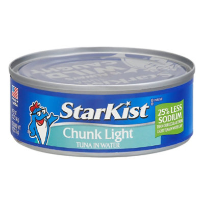 Starkist Chunk Light Tuna In Water 25% Less Sodium - 5 OZ - Image 1