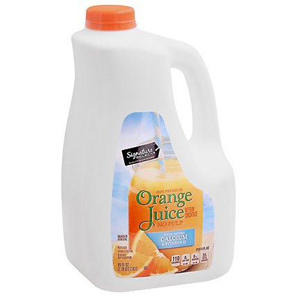 Signature Select Orange Juice No Pulp W/Calcium - 89 Fl. Oz.