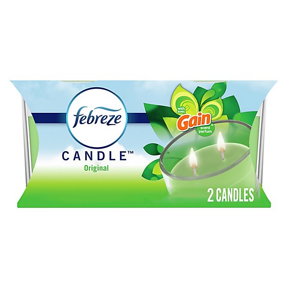 Febreze Candle With Gain Original Scent Pack - 2-3.1 Oz