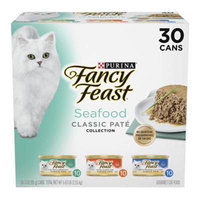 Fancy Feast Cod Sole And Shrimp Pate Wet Cat Food Pack - 30-3 Oz - Safeway