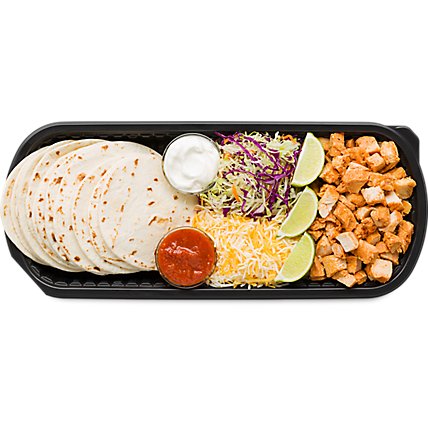 Chicken Taco Kit Family Size Self Service Cold - EA - Image 1