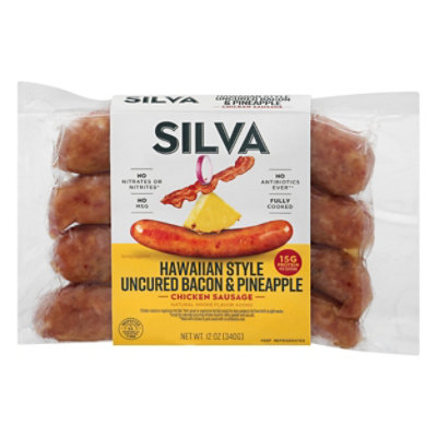 Silva Sausage Hawaiian Style Chicken With Pineapple And Bacon - 12 OZ