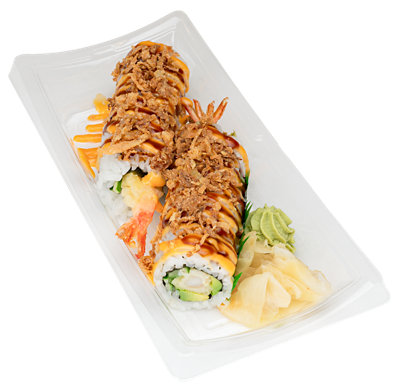ZENSHI Sushi Crunchy Shrimp Tempura Roll Sp With Brown Rice* - 8 Count (Available After 11 AM) - Image 1