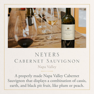 Neyers Napa Valley Cabernet Sauvignon Red Wine Bottle - 750 Ml - Image 2