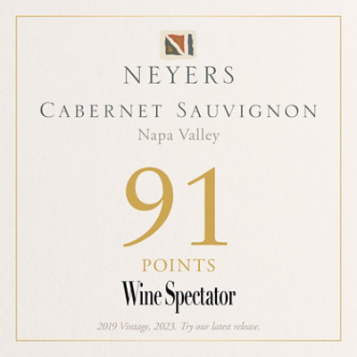 Neyers Napa Valley Cabernet Sauvignon Red Wine Bottle - 750 Ml - Image 3