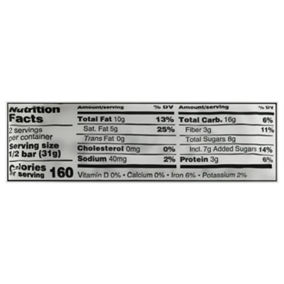 Kate's Real Food Dark Chocolate Mint Bar - 2.2 Oz - Image 4