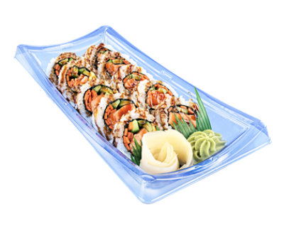 ZENSHI Sushi Grilled Salmon Roll* - 10 Pc (Available After 11 AM) - Image 1