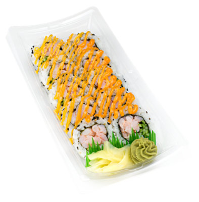 ZENSHI Sushi Spicy Shrimp Roll Sp Brown Rice* - 10 Pc (Available After 11 AM) - Image 1