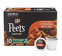 Peet's Coffee Caramel Brulee K Cup Pods - 10 Count