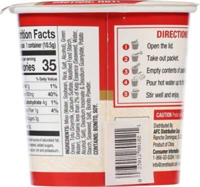 ZENSHI Miso Soup With Tofu - .76 Oz (Available After 11 AM) - Image 5