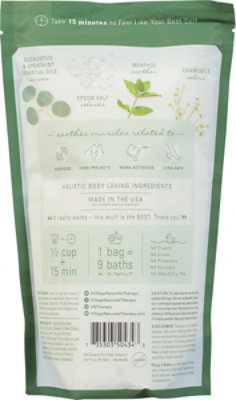 Village Naturals Foaming Soak Aches + Pains Muscle Relief - 36 Oz - Image 4