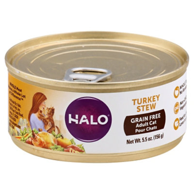 Halo Cat Food Grain Free Turkey Stew 5.5 OZ Jewel Osco