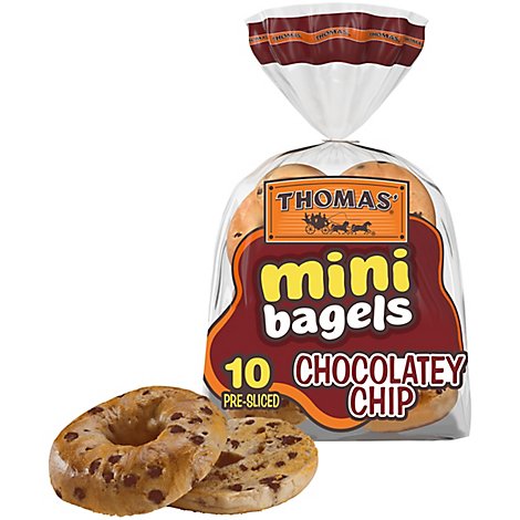 Thomas Chocolatey Chip Mini Bagels - 10 CT